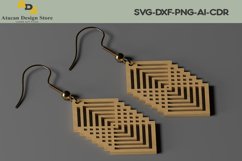 Laser Cut Jewelry Earrings / Teardrop Pendants Vectors 219 Product Image 2