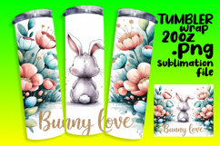 Sublimation Artwork for 20oz Tumbler , Easter Product Image 1