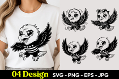 Cute Little Owl SVG PNG Product Image 1