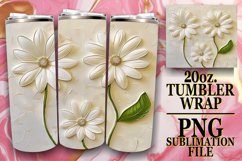 Floral Delight: 3D Tumbler Sublimation Product Image 1