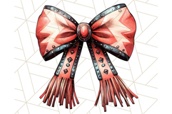 Western Style Bow PNG, Cute Cowboy, Cowgirl Coquette Png Product Image 2