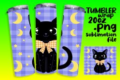 Adorable Cat Tumbler Wrap for Sublimation Product Image 1