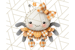 Kawaii Halloween Clipart Cute Kids and Candy Elements Png Product Image 2