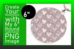 Dynamic Round Design for Keychains , Heart Product Image 1