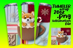 High-Quality 20oz Tumbler Design , Holiday Pets Product Image 1