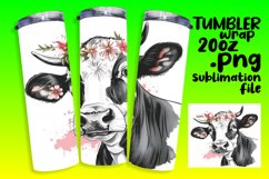 Happy Farm Cow Tumbler Sublimation - 20oz Product Image 1