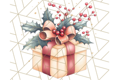 Vintage Christmas Ornaments and Presents PNG Holiday Clipart Product Image 2