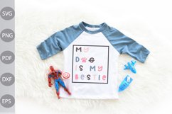 My Dog Is My Bestie SVG Design/ Kid Tshirt Design Product Image 1