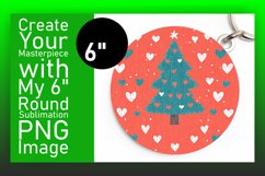 Sophisticated Circle PNG Keychain Artwork , Holiday Product Image 1