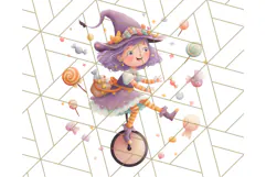 Creepy Carnival Halloween Clipart PNG with Hayride Art Product Image 2