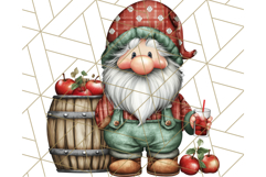 Farmer Gnome Clipart, Cute Farm Gnomes PNG Illustrations Product Image 2