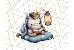 Magical Bookish Unicorn PNG Clipart Reading Books & Stories Product Image 2