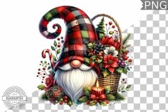Christmas Gnome Sublimation - Clipart PNG Design Product Image 1
