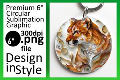 Colorful Cat Creations: 3D Sublimation Product Image 1