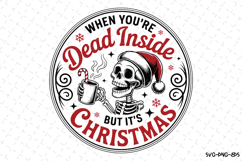 Dead Inside But It&#039;s Christmas Svg | Christmas Svg | Svg Product Image 1