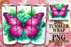 GIFT OF SUNSHINE 20oz TUMBLER WRAP, Butterfly Product Image 1
