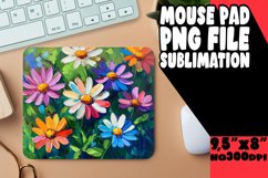 Elegant Oil Flower Art Sublimation Round Design PNG Product Image 1