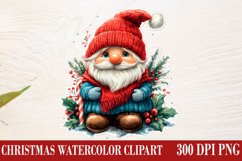 Christmas Gnome Clipart, Winter Clipart Product Image 1