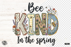 Spring Honey Bees Sublimation PNG Product Image 1