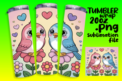 Sublimation Graphics for 20oz Tumblers , Birds Product Image 1