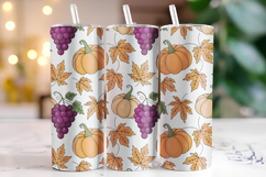 Halloween Pumpkin Tumbler Wrap | Sublimation | Tumblers Product Image 1