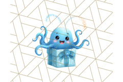 Alien Christmas Clipart, Cute Outer Space Holiday PNG Product Image 2