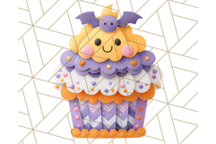 Paper Cupcake Clipart Layered Paper Scrapbook Collage Png Product Image 2
