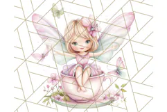 Bookish Fairy PNG Clipart, Whimsical Reading Elements Png Product Image 2