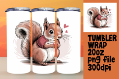 DIY 20oz Tumbler Wrap File , Valenines Animals Product Image 1