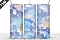 Flowers Tumbler Wrap | Sublimation Design | Tumbler PNG Product Image 1