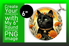 Cute Circle Design for Coasters , Cute Cat Product Image 1