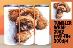 Amusing Watercolor Dog Whimsy Tumbler - 20oz Product Image 1