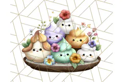Princess Tea Party PNG Clipart with Teacups & Fancy Treats Product Image 2