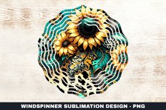 Sunflower Wind Spinner Sublimation Design Product Image 1