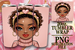 SWEET MOMENTS 20oz TUMBLER WRAP, Afro Girl Product Image 1