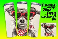 Vibrant Pup Affection Tumbler Wrap 20oz Product Image 1