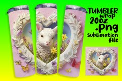 3D Adorable Animals Hole in Wall Tumbler Wrap Product Image 1