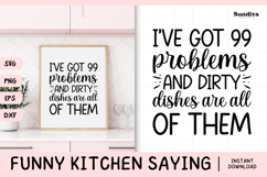 Funny Kitchen Saying SVG | Dirty Dishes Are All Of Them Product Image 1