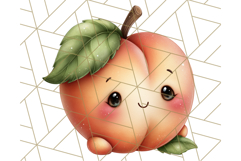 Fruit Doodles Clipart, Cute Cartoon Fruit PNG, Kawaii Food Product Image 2