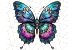 Metallic Butterfly Clipart PNG Clipart, Vibrant Butterfly Product Image 2