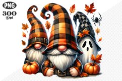 Halloween Gnomes Sublimation - Clipart PNG Design Product Image 1