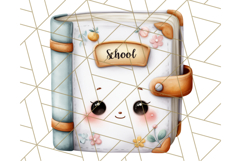 Simple School Supplies Clipart, Cute Classroom PNG Product Image 2