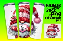 FRESH 20oz Tumbler Wrap for Personalization , Gnomes Product Image 1