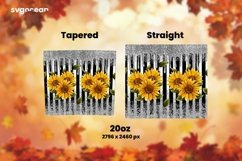Sunflower Sublimation Design | Skinny 20 oz | Tapered Product Image 2