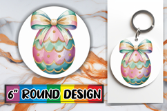 Enchanted Circle Keychain Inspiration PNG, Easter Egg Product Image 1