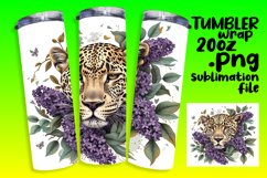 Playful Animals on Watercolor Tumbler Product Image 1