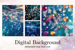 Water Bubbles Background Rainbow Water Drop Wallpaper Product Image 1