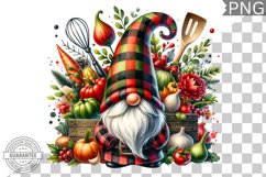 Christmas kitchen Gnome Sublimation - Clipart PNG Design Product Image 1