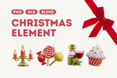 3D Christmas Element 03 Product Image 1