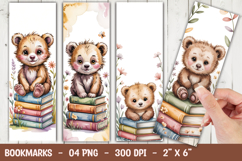 Cute Teddy Bear Bookmark Sublimation Product Image 1